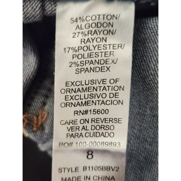 Democracy Jeans Women's 8 Ab Solution Skinny Dark Wash Mid-rise Stretch Waist - Picture 6 of 6